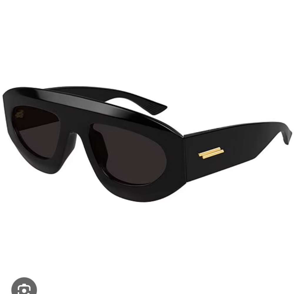 Bottega Veneta Black Ribbon Aviator Sunglasses